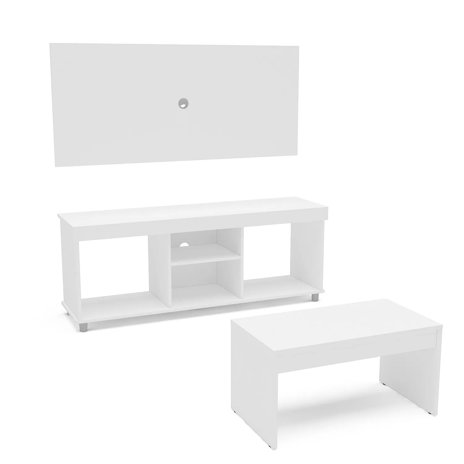 Mesa De Tv Y Mesa De Centro Turin - Roble