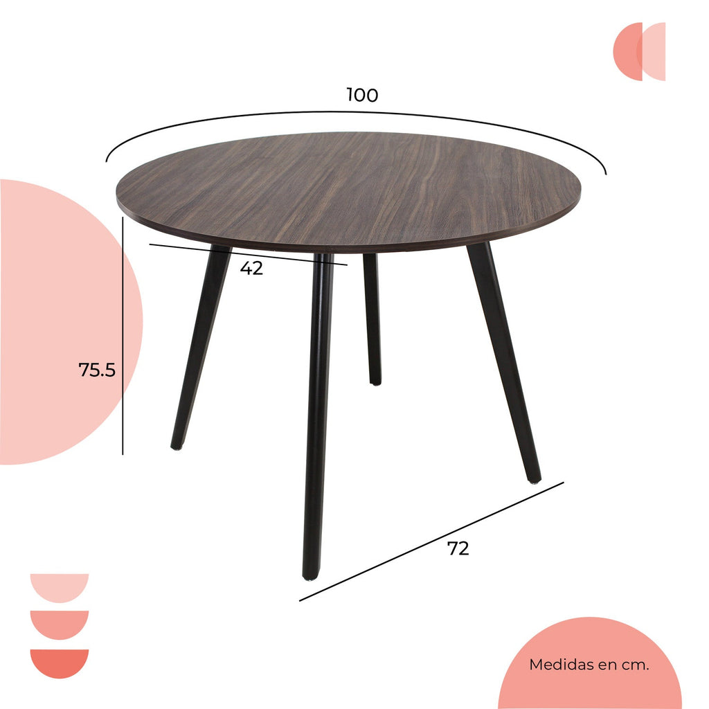 Mesa Frankfurt Circular 100 - Blanco