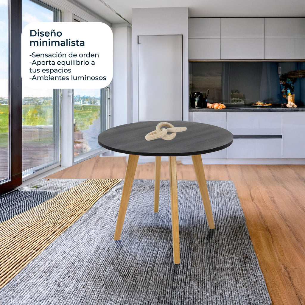 Mesa Frankfurt Circular 100 - Negro
