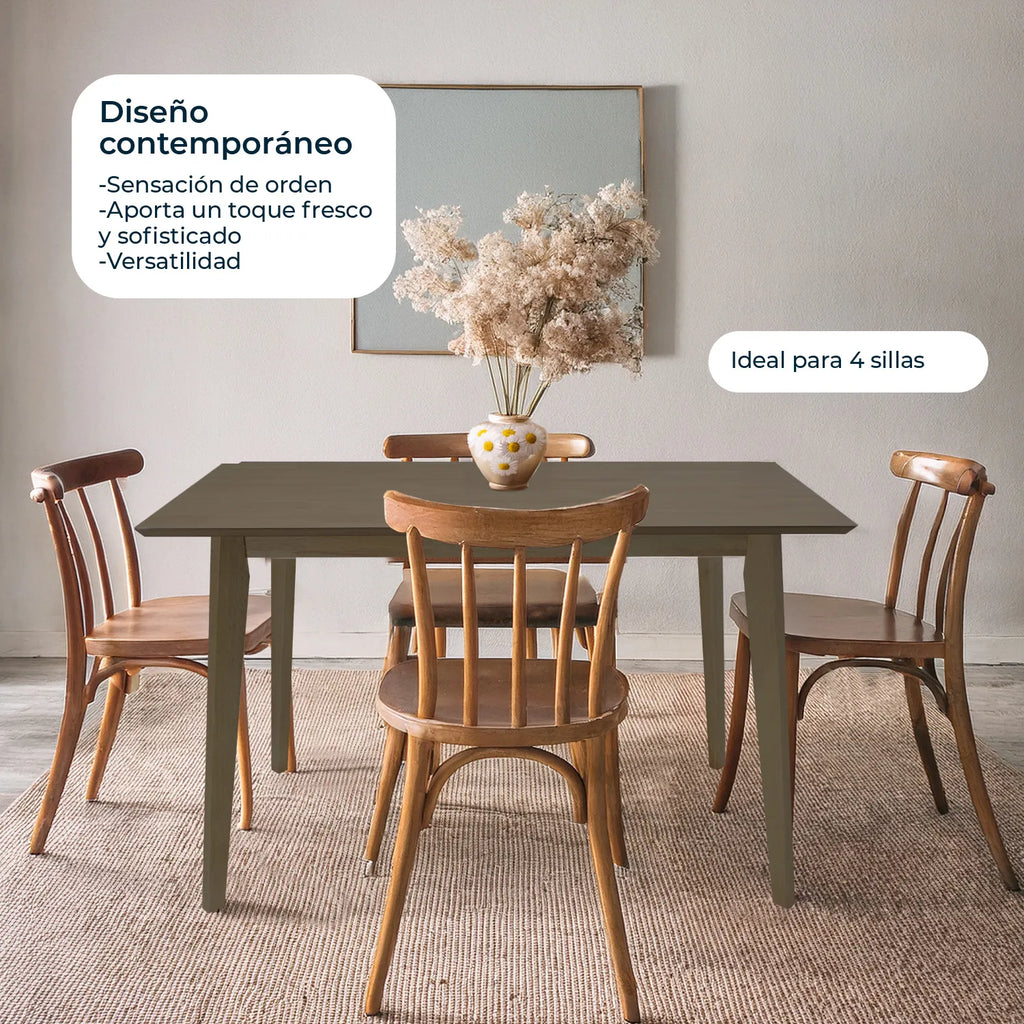 Mesa De Comedor 120X70 Madeira Chapa - Roble