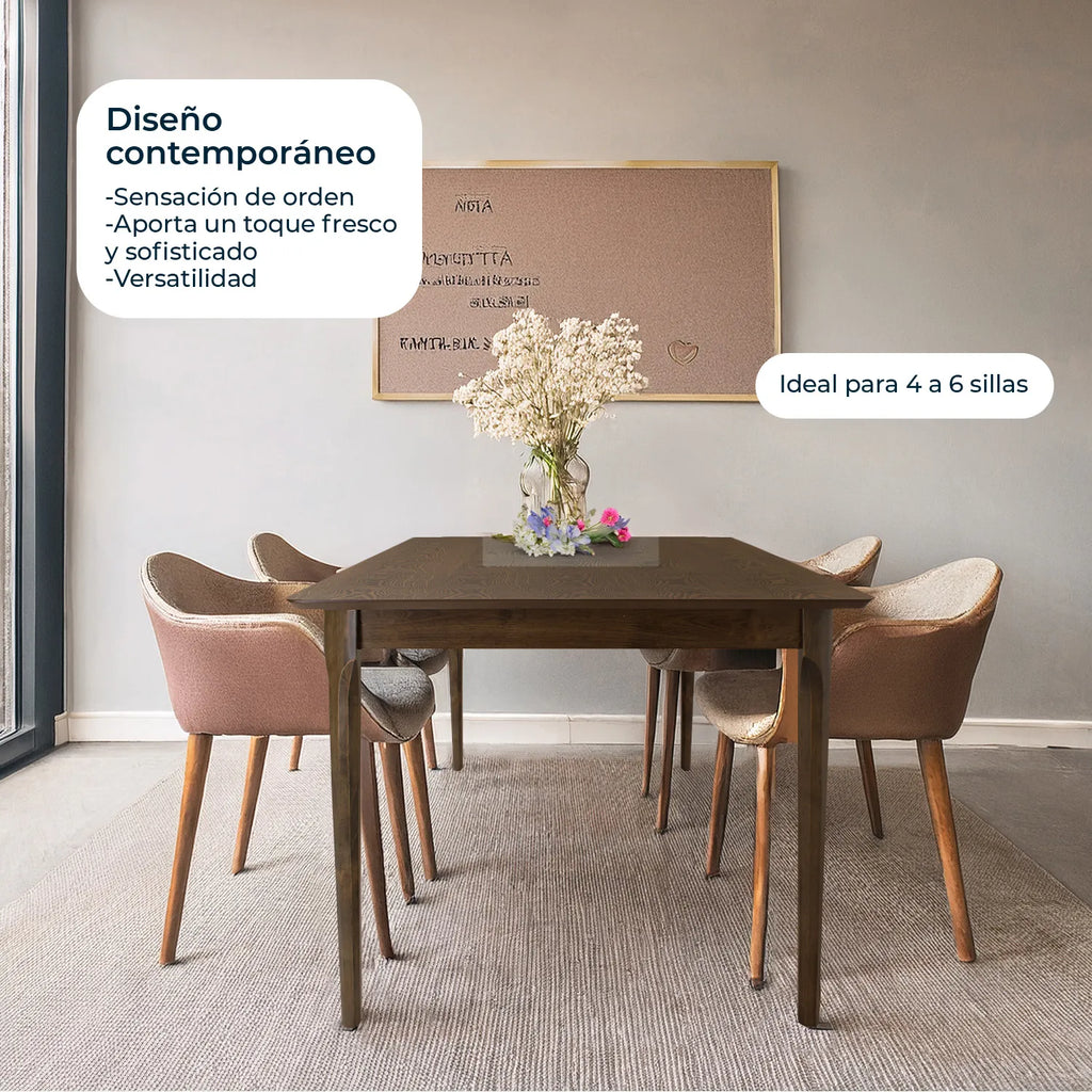 Mesa De Comedor 180X90 Madeira Chapa - Roble