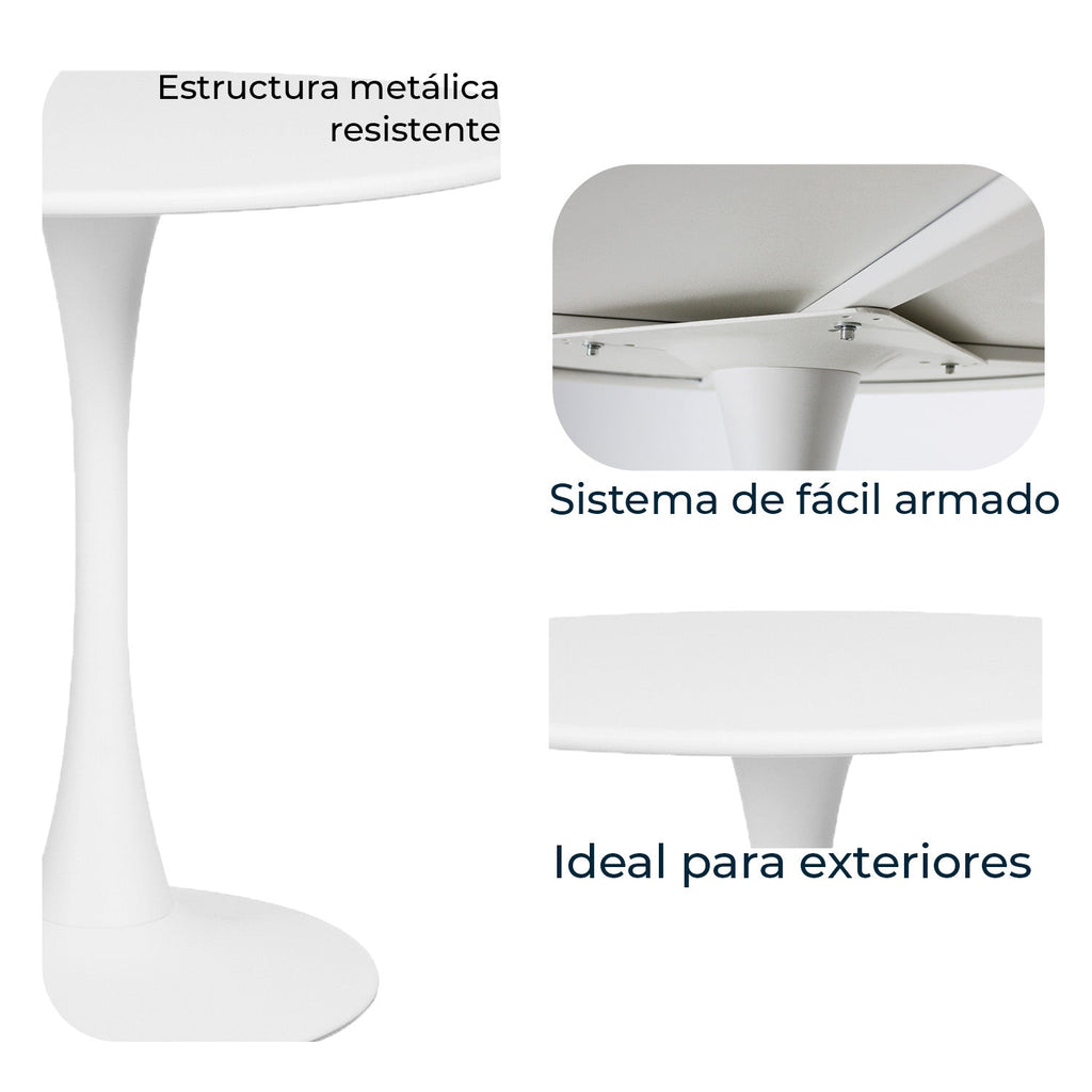 Mesa Exterior Vittoria 80 - Gris