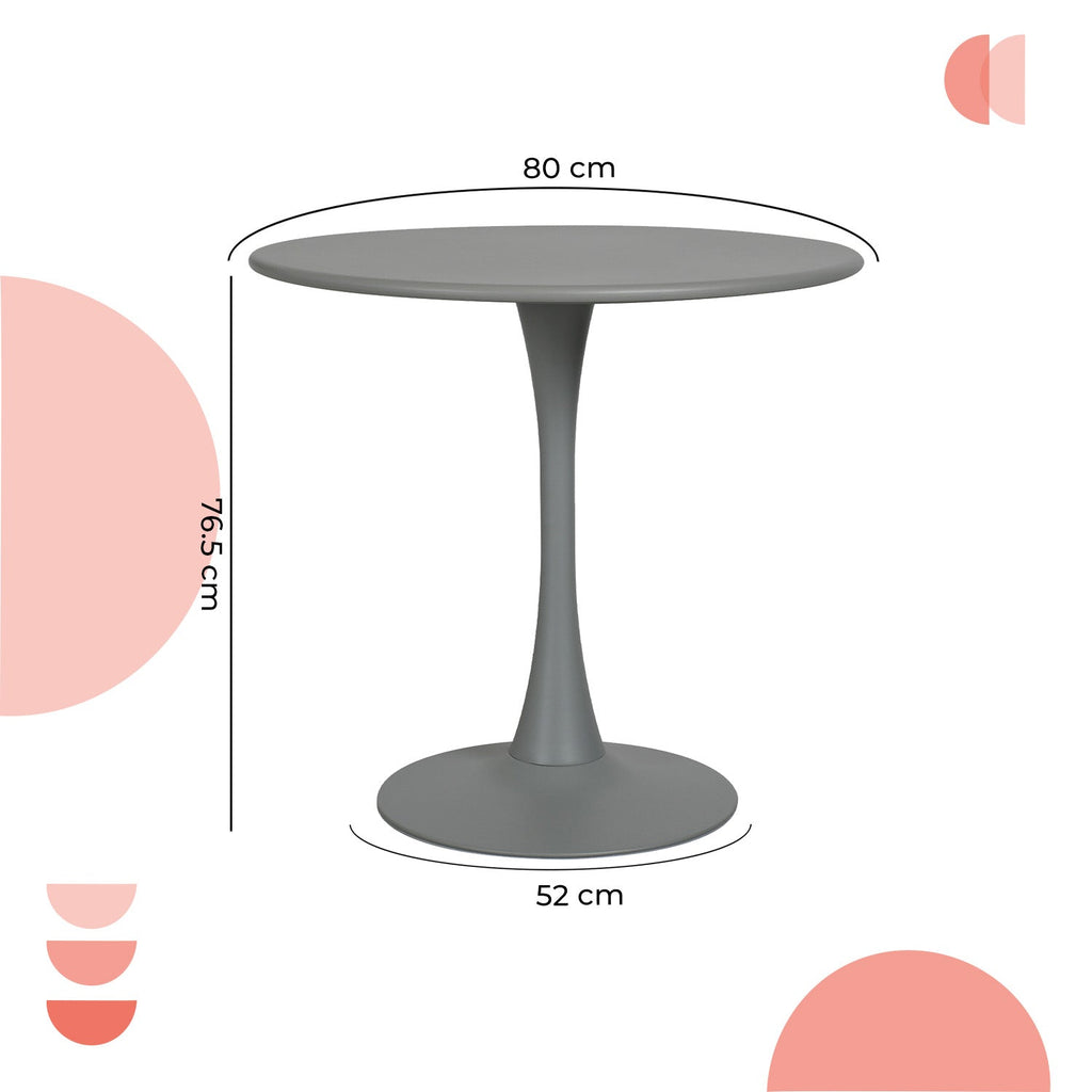 Mesa Exterior Vittoria 80 - Gris