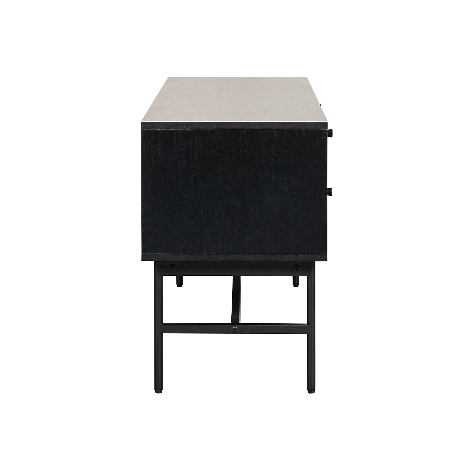 Mueble De Tv Piamonte 150X40 Negro - Nogal